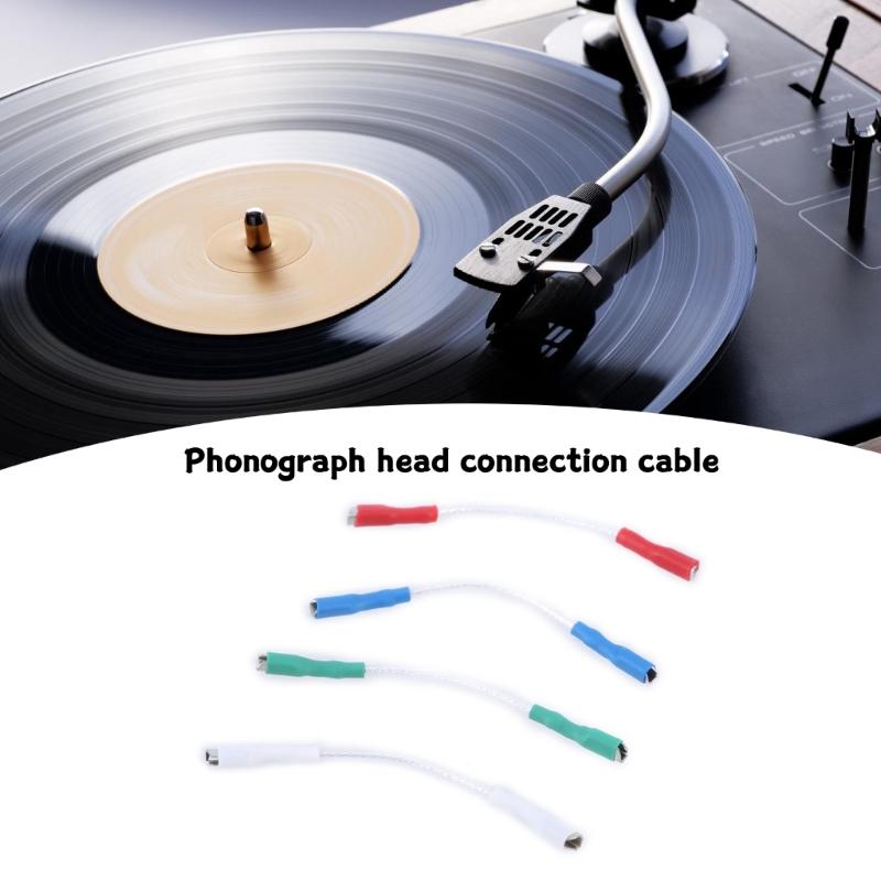 Turntables Cartridge Connectors Cable for Record Players, Copper Wire