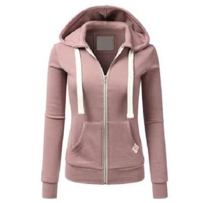 Sudadera con capucha para mujer otoño invierno deportiva con bolsillo cárdigan cremallera chaqueta con capucha Chaquetas y Abrigos (De las mujeres)