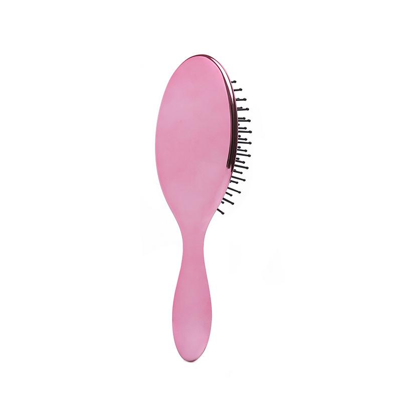 

Electroplated airbag hair straightening & smoothing scalp massage comb - oval volumizing brush