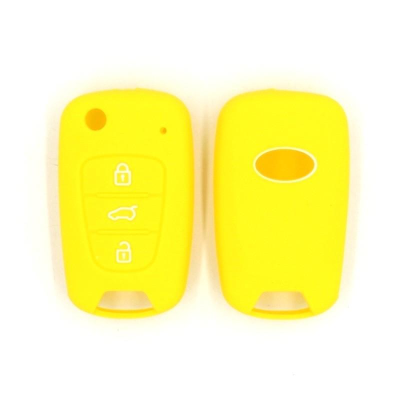Modern Elantra & Renault 3-Button Folding Car Key Protective Cover