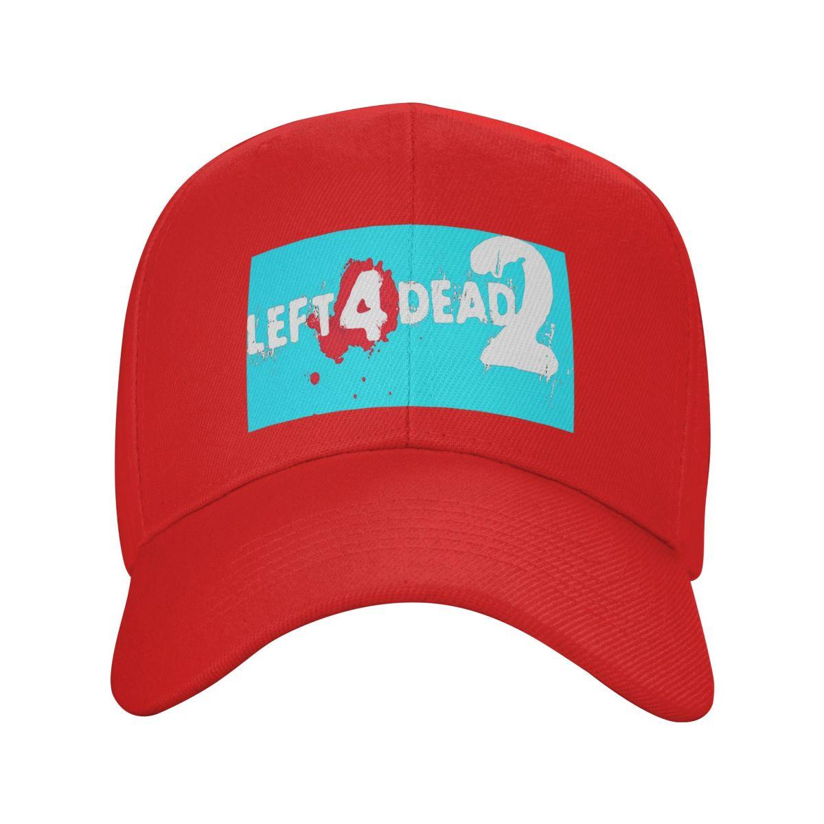 

Кепки с принтом логотипа отряда Left 4 Dead 2 Модные головные уборы для мужчин и женщин Регулируемая кепка Хип-хоп Кепка-бейсболка Кепка One Size