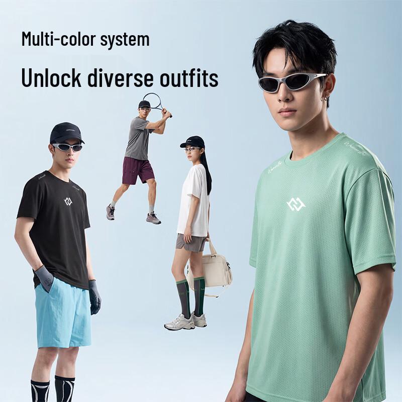 Warrior Men's Quick-Dry Ice Silk Mesh Short-Sleeve T-Shirt