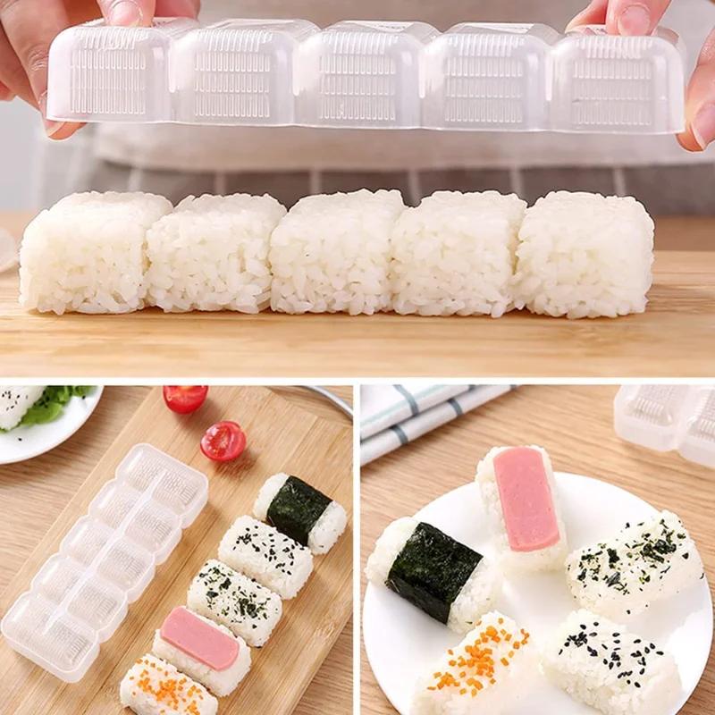 Rice Ball Mold Sushi Mold Japanese Nigiri Sushi Mold Rice Ball Non-stick Pressure Storage Box Lunch Box Lunch Tool DIY Kitchen