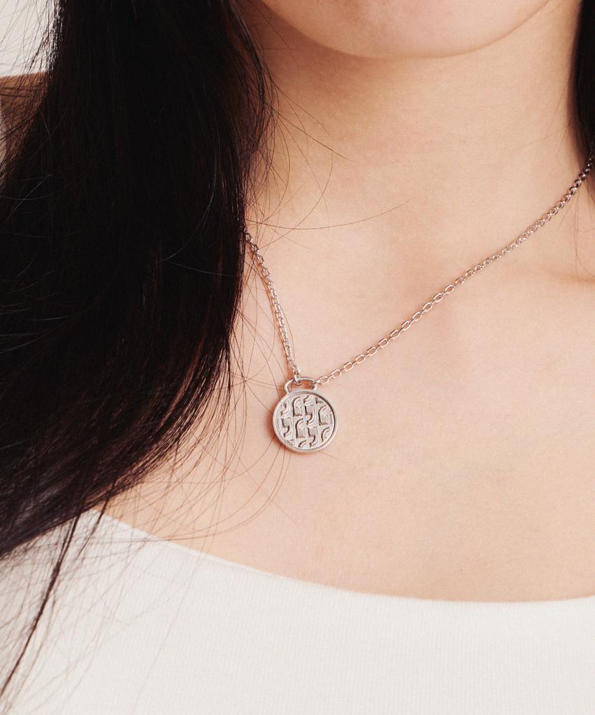 Valik [925 Silver] No.64 Signature Imbost Coin Necklace