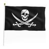 91.44x152.4 Cm Double-sided Pirate Flag, Made of Heavy-duty 100D Polyester, with Double-stitched Seams and Brass Grommets. Suitable for Indoor and Out