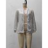Women's Summer Sequins Long Sleeve Temperament Mid-Length Jacket