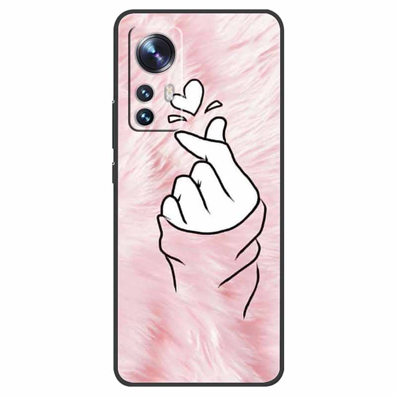 For Xiaomi 12 Lite 5G Case Shockproof Soft Silicone TPU Back Cover For Xiaomi Mi 12 Lite 5G Phone Case Mi12Lite 12Lite Cartoon