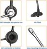 Telephone Headset, Single Ear, Noise-Canceling Microphone, Headphone for Landline Telephones, Wantek RJ9, Call Center Telephone Headset, Compatible Wi