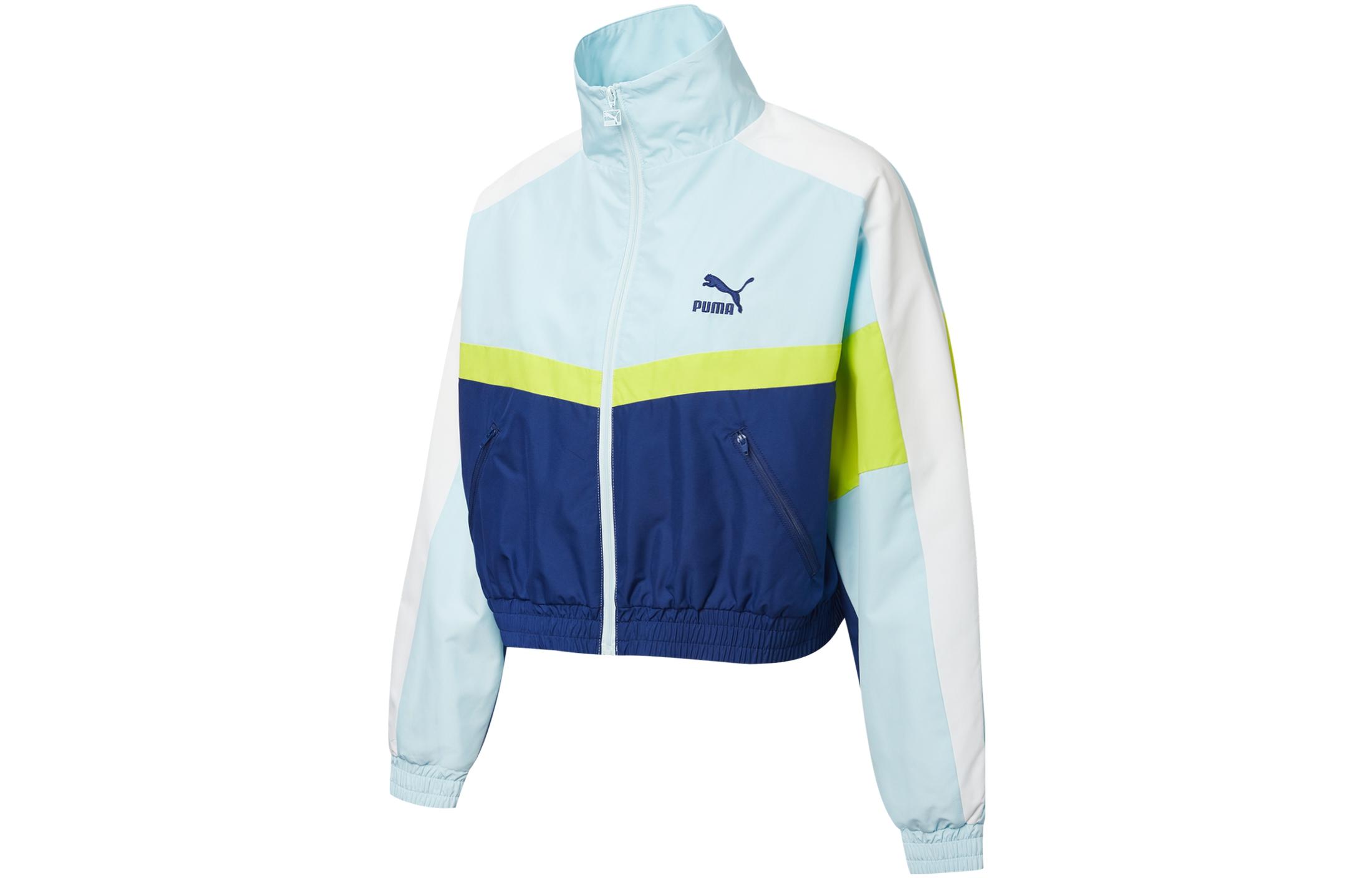 PUMA X LMC Jackets Women s Blue Stand Collar Moderate Other 532686-50 XL