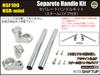 SHIFT UP Motorcycle Separate Handlebar Kit Grip for NSF100 NSR50 NSR80 (without Ends) NSR-mini (95-) (95-) Silver, 201061-13