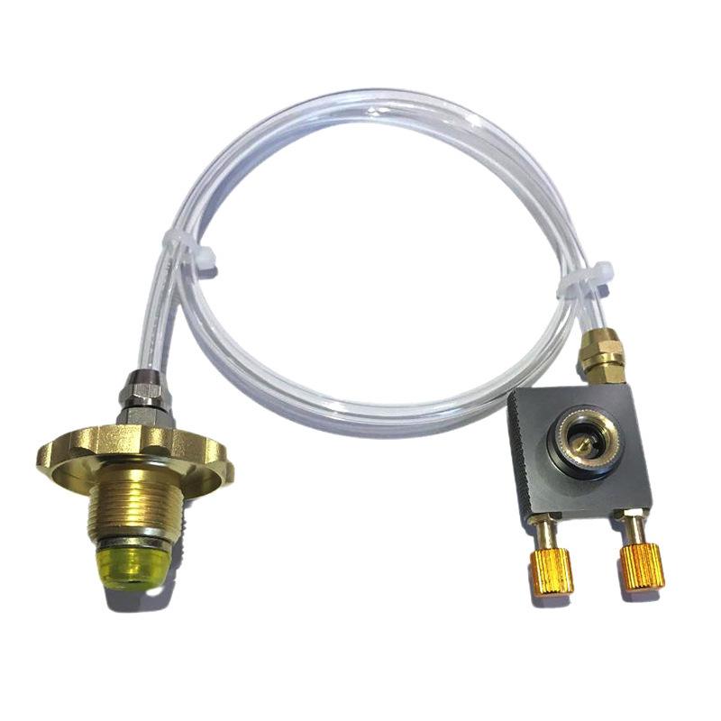 Outdoor Camping Intercharging Adapter Air Tank Converter Head Inflatable Connector Outdoor Supplies Pressure Relief Valve