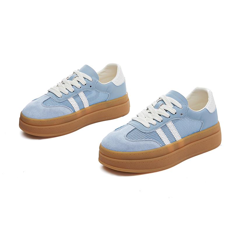 Fashion AIYUQI Women's Sneakers 2025 New Genuine Leather Female Shoes Round-toe Flat-soled Casual German Training Shoes For Women