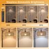 Boho Rattan Floor Lamp with Shelf, Remote-Controlled LED, 3 Color Temperatures, for Living Room, Bedroom, Office