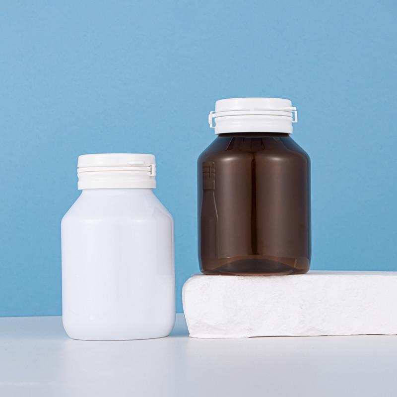 1Pcs 130/150Ml Empty Plastic Bottle Health Supplements Vitamin Tablet Refill Bottle With Pull-Ring Tear Off Cap Pill Container