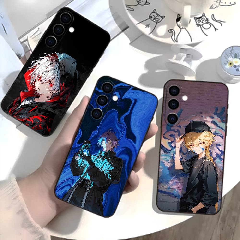 K-Kazuha Genshin K-Kaedehara Phone Case For Samsung Galaxy A73,A72,A71,A70,A52,A51 Others Soft Black Cover