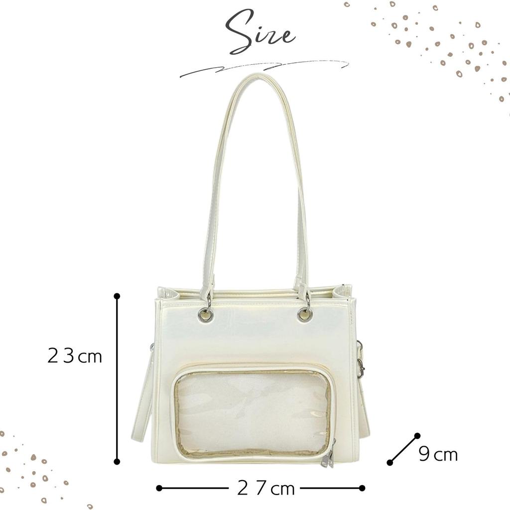 Harujio Ita Shoulder Tote Oshikatsu Shoulder Ita Ita Oshikatsu Popular Bag, Bag, Bag, 2-Way, Small, Mini, Bag, Tote, Handbag, Bag, Black, White, Red,