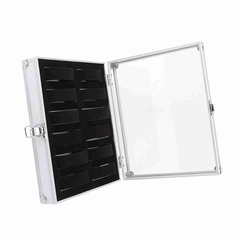 12 Grid Slots Watch Storage Box Aluminum Jewelry Display Box Watch Case Jewelry Storage