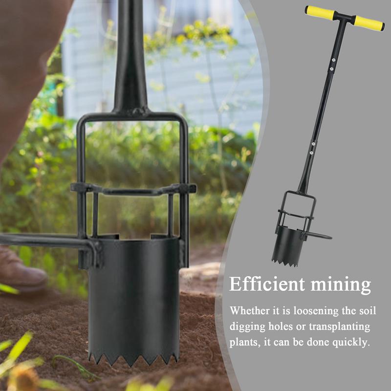 Bulb Planter Tool bulb planting transplanting seedling spade Long Handle Garden Transplanter Portable Precision Soil Digger