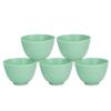 5pcs DIY Facial Mask Mixing Bowl PVC Home AntiImpact Facial Mask Bowl Light Green
