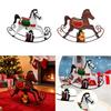 Christmas Horse Statue Animal Figurine Birthday Gift Collectible Metal Crafts