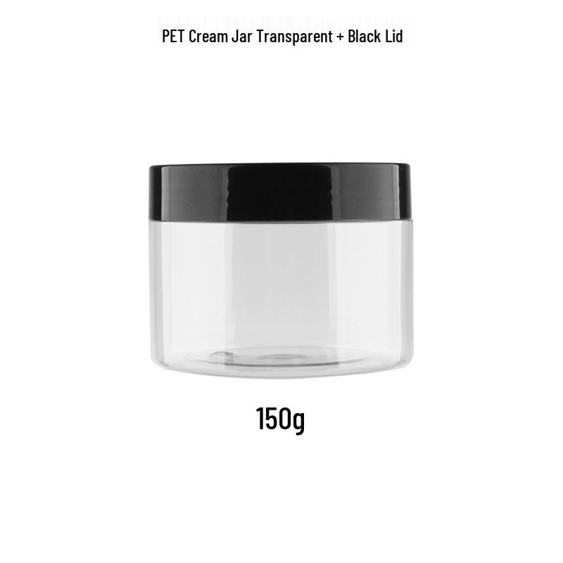 PET Transparent Wide-Mouth Cream Jar for Masks