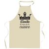 Tablier de cuisine - Camélia - 'Reine de la Cuisine' - Coton résistant - Impression française