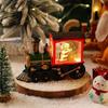 Charming Christmas Eve Music Box Gift Water-filled Christmas Train Ornaments with Led Lights Christmas Decorations CrystalBall