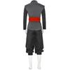 Mens Black Cosplay Costume Anime Kung Fu Suit Outfits Uniform Halloween Full Set