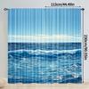 2Pcs Polyester Summer Beach Upscale Printing Window Curtains Birthday Party Decoration Backdrop Drapes for Living Room
