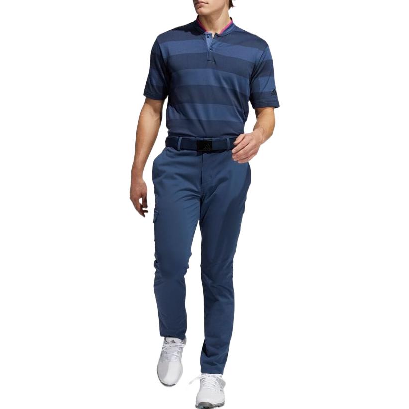 adidas Gestreifter Logo Pullover Poloshirt Herren Poloshirts Blau GL4639