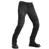 Mens Motorcycle Riding Pants With Silicone Protective Pads Stretchable Slim Fit Biker Jeans Use