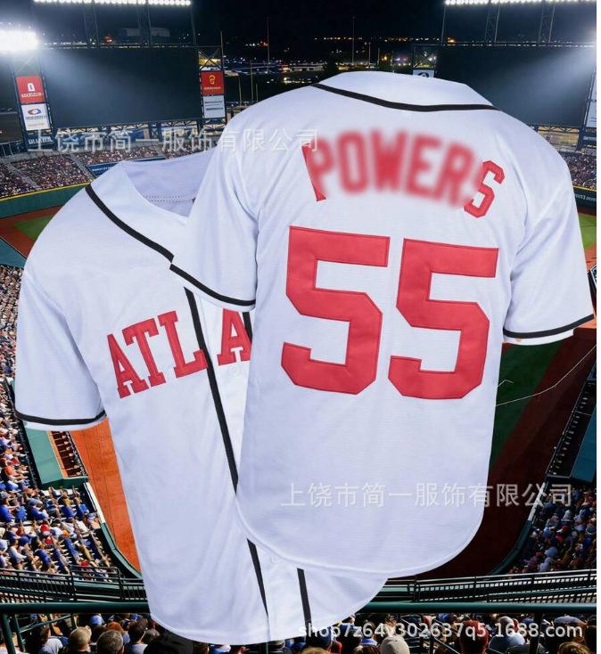 Sports Baseball Uniform Short Sleeve Cardigan Letter Print Men's and Women's Game Training Uniform T-Shirt Game Top