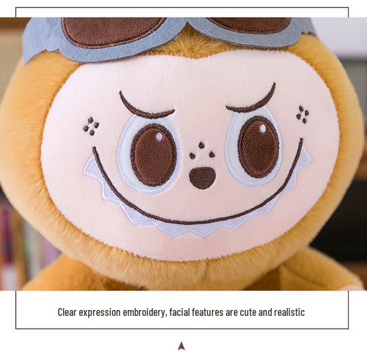 Capybara Pilot Labubu Plush Pillow – Children's Cartoon Companion Gift