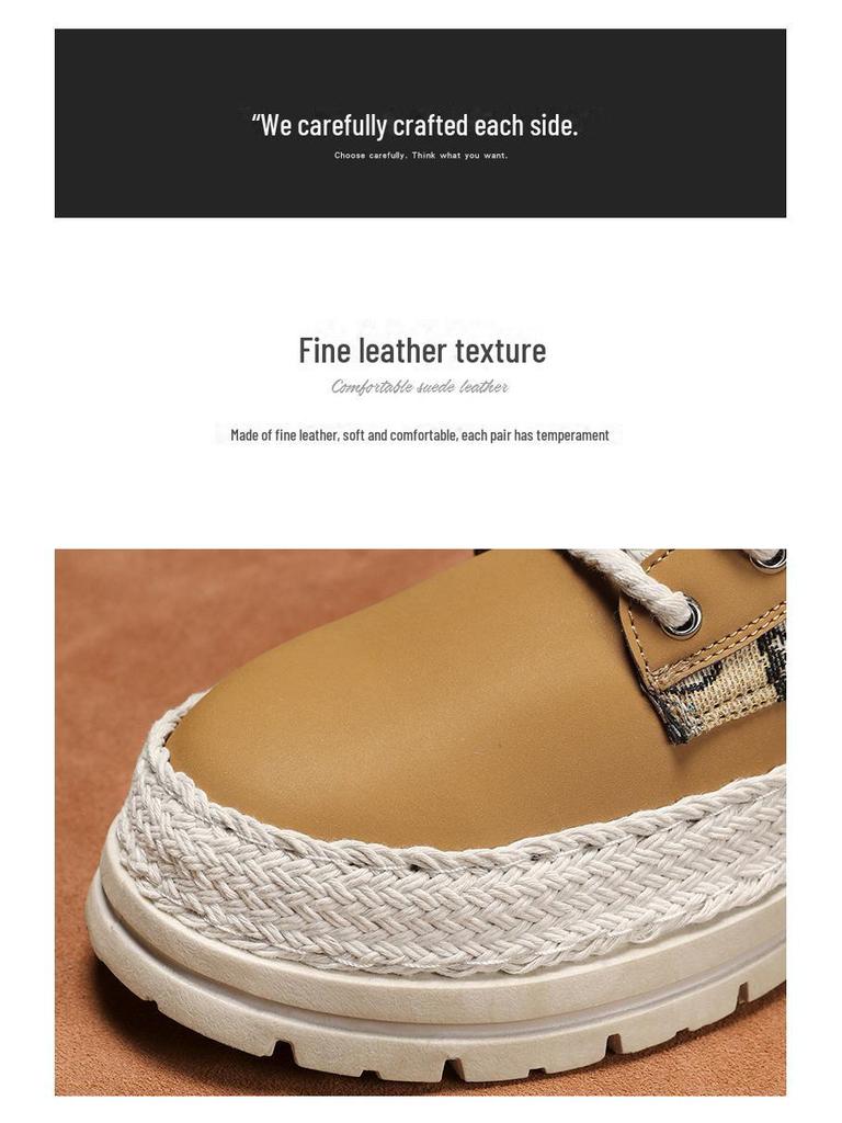 Extra velké pánské trendy martensky | Velikost 48 Ležérní všestranné vysoké pracovní boty