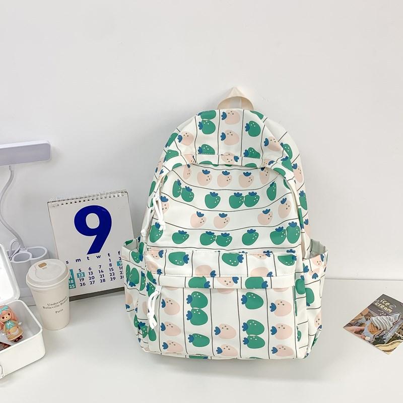 Schoolbag Mori ins simple campus soft girl girl schoolbag high value floral small fresh junior high school students backpack