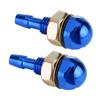 2pcs Universal Aluminum Alloy Car Auto Front Windshield Sprayer Washer Nozzle Blue
