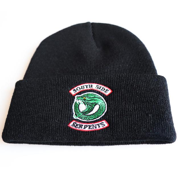 European and American Popular River Valley Town Woolen Hat Riverdale Embroidered Knitted Hat, Warm Pullover, Hip-hop Style