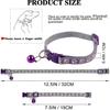 19pcs Puppy Id Collars With Bell Adjustable 19-32cm, Soft Nylon Adjustable Reflective Identification Collars For Newborn Pets