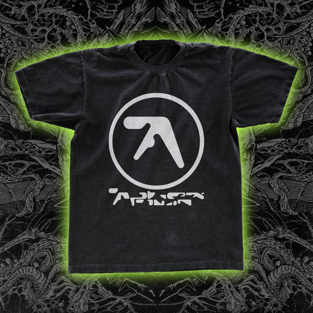 Aphex Twin Logo Classic Tee Black T Shirt Fan Gift Unisex Tee