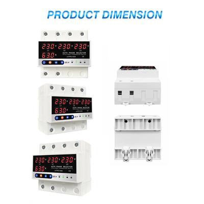 Multifunktionale Mikrocontroller-basierte 3P Protector Digital Spannung Stromanzeige einstellbar