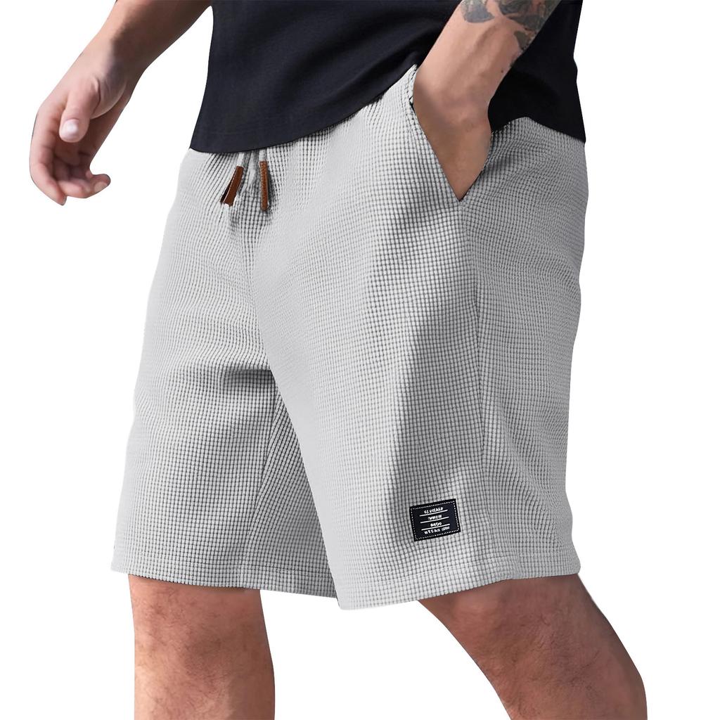 Men's Summer Casual Shorts Men's Fashion Sports Textured Shorts