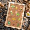 40 Stück Herbstlaub Ahornblätter Blattaufkleber Pflanze PET Scrapbooking-Aufkleber INS-Stil Wasserdichte Tagebuchaufkleber Album Journal