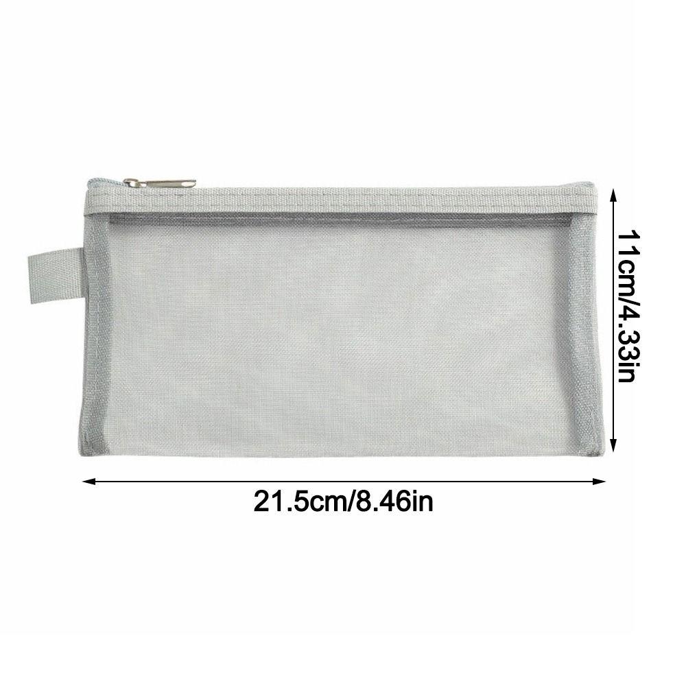 Transparent Pen Bag Square Shape Stationery Pouch Portable Storage Pouch  Beauty Tool Storage