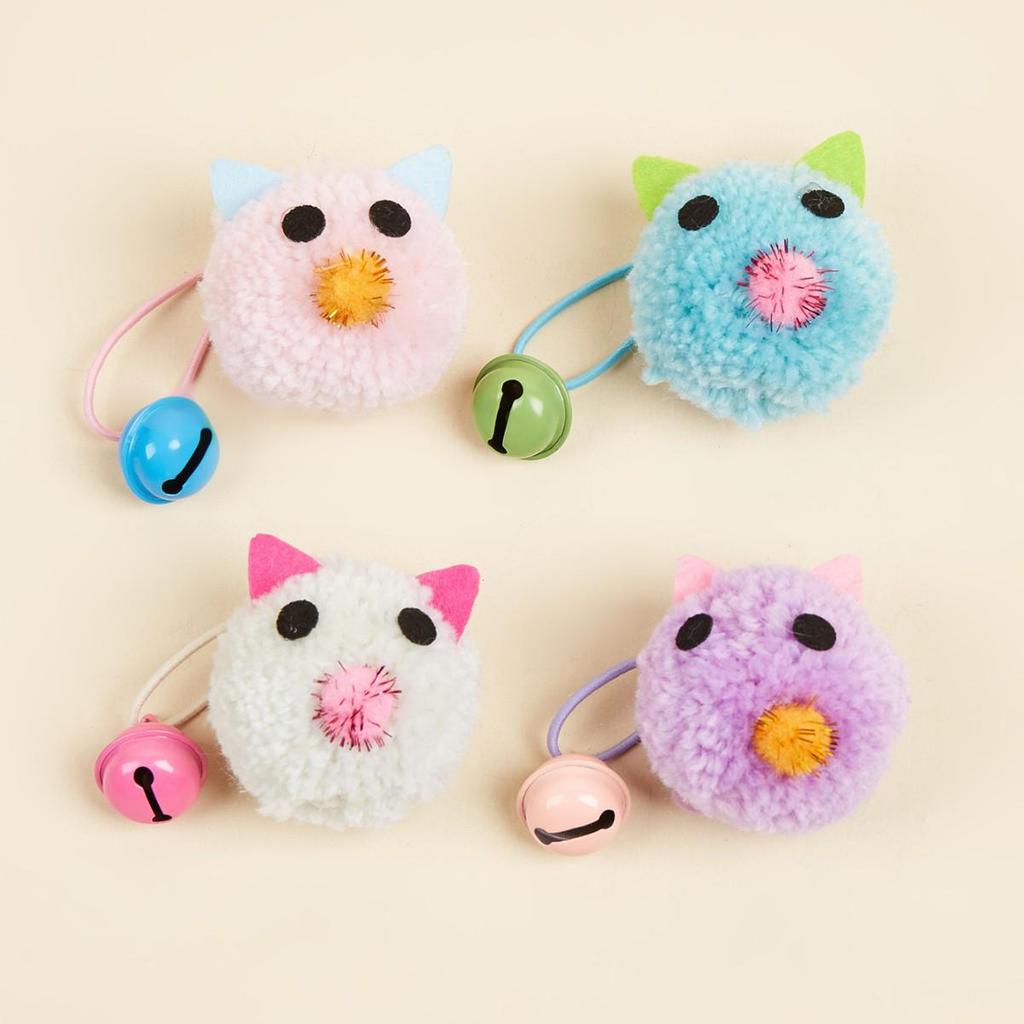 Självunderhållande musleksaker med bjällror för katter - Söta och roliga husdjurstillbehör