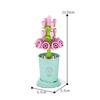 Girls Series Flowers Roses Bouquet Building Blocks Potted Plant Model  Valentine Gift Art Floral Arranges DIY Creative Sets