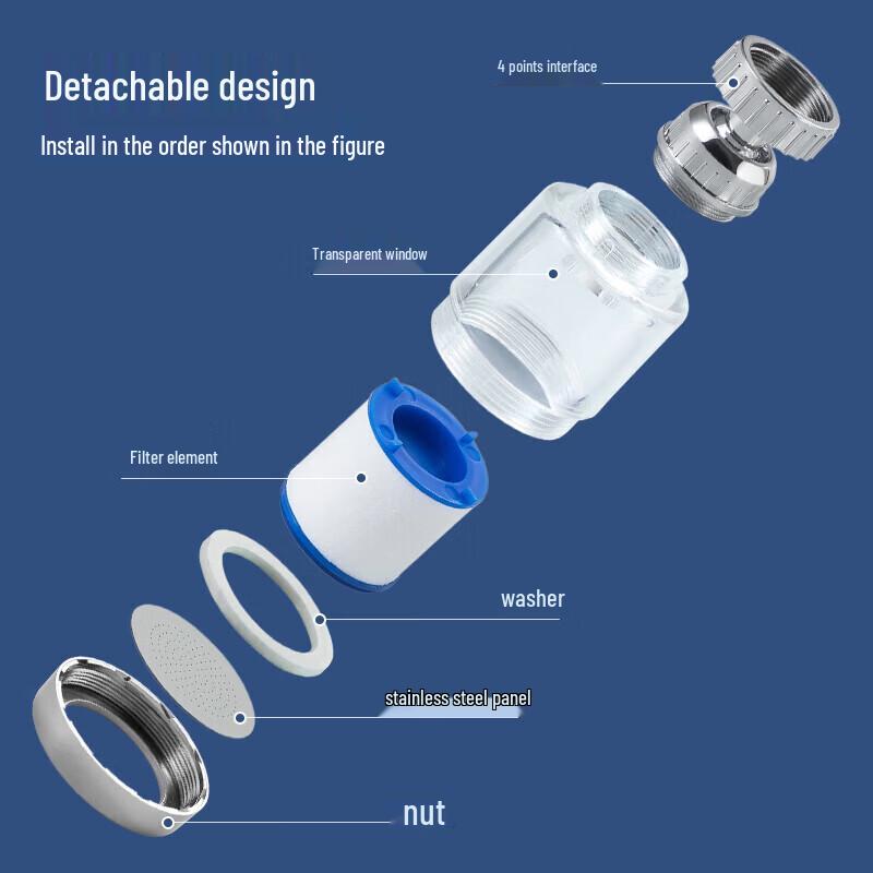 MAXCOOK MCPJ6630 Universal Swivel Faucet Filter