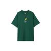 T-shirt de Basketball avec Logo Imprimé Lettre Homme Hauts Vert Forêt JC6789