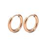 2 PCS Small Hoop Earrings Silver Color Stainles Steel Round Pendientes Anti-allergy for Women Men 2025 Fashion Jewelry Gifts