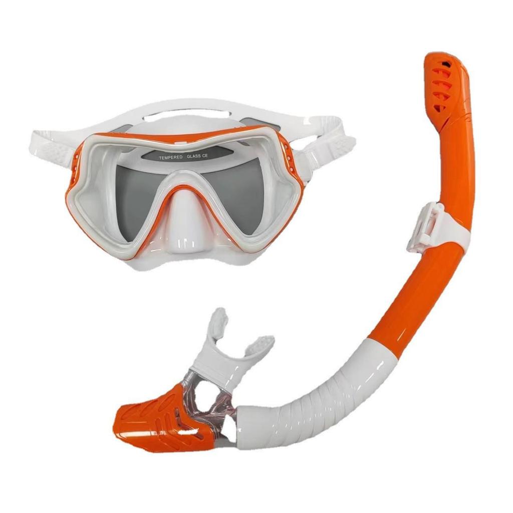 Unisex Large Frame Silicone Diving Mask & Snorkel Set