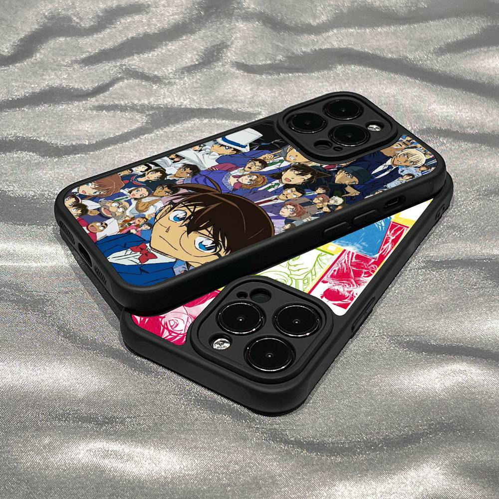 Japan D-Detective Conan Phone Case For IPhone 17 16 15 14 13 12 11 Pro Max 16E Plus INS Soft Cover